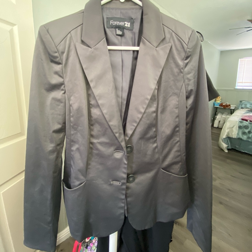Gray blazer